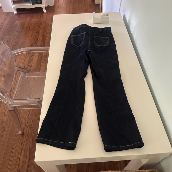 Cinq À Sept Fiona Studded Flare Jeans in Indigo - Picture 5 of 5